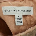 Dress the Population  River Lace Off the Shoulder Fit & Flare Dress Blush L NWOT Photo 10