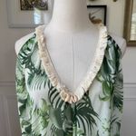 Subtle Luxury Pool To Party Green Frond Pool Swim Coverup Sundress $100 OSFM Size undefined Photo 2