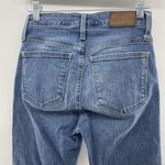 Madewell Sz 25 10" High-Rise Skinny Jeans Dewitt Wash Button Front TENCEL Denim Photo 5