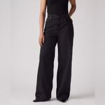 Levi's 🆕 NWT Levi’s Cinch Baggy High Rise Straight Leg Jeans Wide-Leg Black Sz 25 X 31 Photo 10