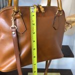 Gucci VINTAGE Leather Top Handle Bamboo Tote Hand Bag Original Crossbody Strap Photo 6
