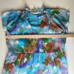 Marie Oliver Frida Dress Watercolor Small Mini Tiered Flowy Colorful Resort Photo 9