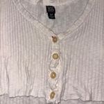 Urban Outfitters BDG White Knit Cropped Boxy Tank Top Photo 5