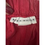 Bryn Walker  100% Linen Wide Leg Pants Medium Beige Red USA Elastic Waist #J7-5 Photo 1