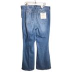 Good American  Good Legs Flare Jeans Plus Size 24 Light Wash Denim‎ NWT Photo 7