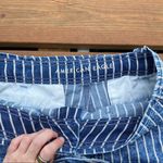 American Eagle Outfitters Vertical Striped Paper Bag Denim Shorts Photo 3