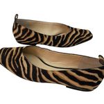 Vince Camuto Latenla Shoes Womens Size 8M Brown Tiger Calf Hair Flats Trendy Photo 7