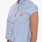 Diesel  Blue and White Gingham Shirt Photo 1