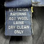 Ralph Lauren Vintage  Blue Label Striped Blazer Notch Lapel Pocket Wool Navy 12 Photo 3