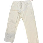 American Eagle NWT  White 90s Straight‎ Leg Jeans Size 16S Photo 0