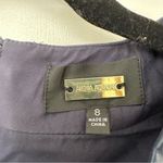 Alexia Admor  Zenia Tweed Boucle Faux Leather Trim Dress Womens 8 Navy Red Photo 6