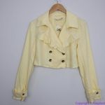 Free People NEW 100% Linen Crossover Back Bennie Crop Blazer, XS Photo 1