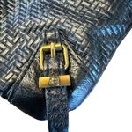 Elliott Luca Messina 3 Zip Genuine Leather Crossbody Black Photo 3