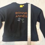 Anthropologie Maeve XL Ruth Bonne Année Varsity Crew sweatshirt SP 2752 Photo 2