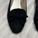 Elie Tahari  Black Flats with Bow Detail Sz 7 Photo 3