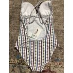 Jessica Simpson New. Moroccan Stripe Printed One-Piece Swimsuit. Retails $98 Photo 7