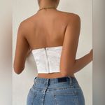 SheIn  Jacquard Zip Back Bandana Tube Top Photo 3