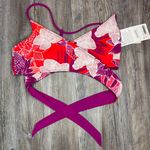 Athleta  Womens Reversible Swim Wrap Bikini Floral Lycra Spandex Size S Small Photo 0