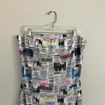 Y2K NEWSPAPER‎ WEARER MAXI SKIRT White Size 3X Photo 2