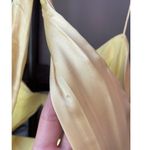 Ieena for Mac Duggal Twist Front Gown Yellow Womens Size 14 Photo 12