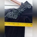 Rampage  Black Off-Shoulder velvet Maxi Dress beaded Vintage y2k goth witchy 7 Photo 5