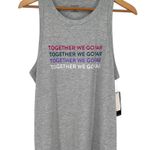 Peloton Go-To Heather Grey Together We Go Far Racerbank Tank Top size Medium NWT Photo 1