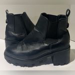 Catherine Malandrino  Black‎ Chunky Platform Boots Y2K 90s Style Size 8 Photo 3