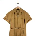 Club Monaco NEW  Cargo Utility Romper Jumpsuit Mustard Sz 10 Photo 1