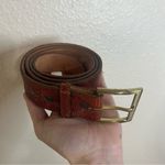 Justin Boots Justin brown genuine lizard reptile western belt 28 Photo 8
