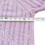 American Eagle Vtg Y2K  Cable Knit Purple Sweater XS Coquette Soft Girl Preppy Photo 8