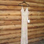 Mac Duggal  5309 Womens CHAMPAGNE STRAPPY BACK BEADED GOWN Dress Photo 6