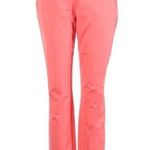1901  Coral Slip On Ponte Ankle Slim Fit Pants Womens 12 Trouser Orange Photo 0