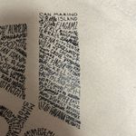 Leed's Beige Miami Graphic Canvas Open Top Tote Approximately 14" X 15" Tan Photo 8