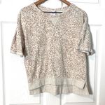 Stars Above Short Sleeve Leopard Print Sweatshirt Photo 1