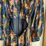 SEA NEW YORK Sea Ines Floral Smocked Midi Dress Navy Photo 12