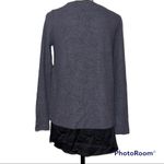 White House | Black Market  small hi low sweater asphalt heather gray long sleeve Photo 8