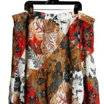 Johnny Was  Maxi Skirt Womens XL Tiered Stephanie Floral Metallic Print Long $275 Photo 1