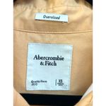 Abercrombie & Fitch Abercrombie Fitch Colorblock Oversized Button Down Shirt XS White Tan Orange Photo 3