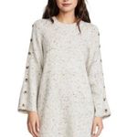 Madewell Wool Blend Cream Sweater Dress with Buttons Photo 8