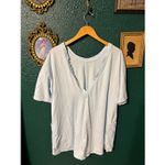 Free People Hot Shot Tee Romper Sz Small Baby Blue Photo 4