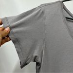 Lululemon  size 6 Gray V-Neck Women's Top FLAWED Photo 3