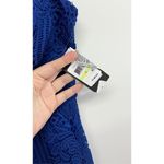 Guess  Dress Size 4 Blue Lace Strappy V Neck‎ Sleeveless NEW Photo 8