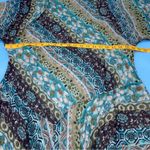 Lane Bryant  Floral V-Neck Faux Wrap Midi Dress Blue 16 Photo 10