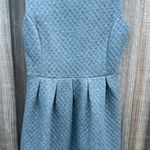 Loft  Charcoal Quilted Fit & Flare Mini Dress size XS Photo 0