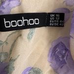 Boohoo Purple Floral Long Sleeve Dress Size 12 Photo 13