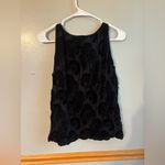 Armani Collezioni  Black Velvet Burnout Tank Top Size 14 Made In Italy Photo 1