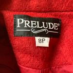 Red Vintage Long Wool Coat Womens 8P Prelude Excellent Condition Photo 8
