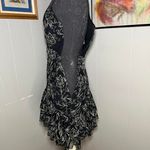 Cinq a Sept 5 a 7 Floral Black White Dress Formal Evening Fluffy Ruffles Size 2 Photo 6
