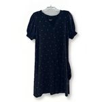 Garnet Hill  Dress S Green Tencel‎  Black White Ukraine Pockets Puffy Sleeves Photo 5