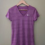Under Armour Women’s  Purple V-Neck Workout Short Sleeve T-Shirt Size XS Photo 0